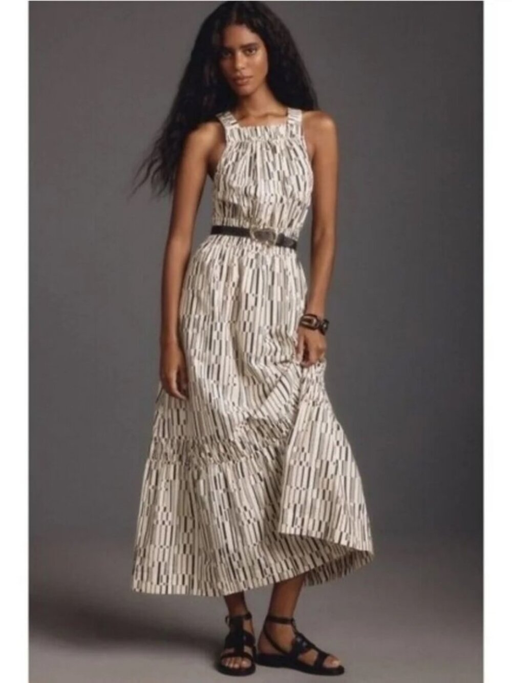 Anthropologie Somerset High Neck Maxi Dress